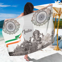India Ganesha and Akshardham Sarong Lord Ganpati Lotus Flag Style - Wonder Print Shop