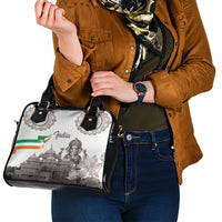 India Ganesha and Akshardham Shoulder Handbag Lord Ganpati Lotus Flag Style - Wonder Print Shop