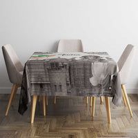 India Ganesha and Akshardham Tablecloth Lord Ganpati Lotus Flag Style - Wonder Print Shop