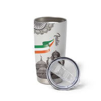 India Ganesha and Akshardham Tumbler Cup Lord Ganpati Lotus Flag Style - Wonder Print Shop