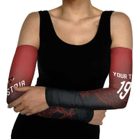 Custom World Football 2026 Austria Arm Sleeves Das Team Go Champions Red Version