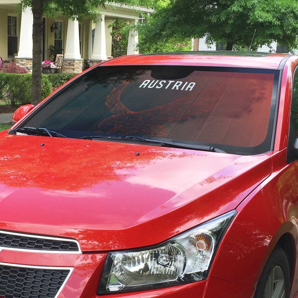 World Football 2026 Austria Auto Sun Shade Das Team Go Champions Red Version