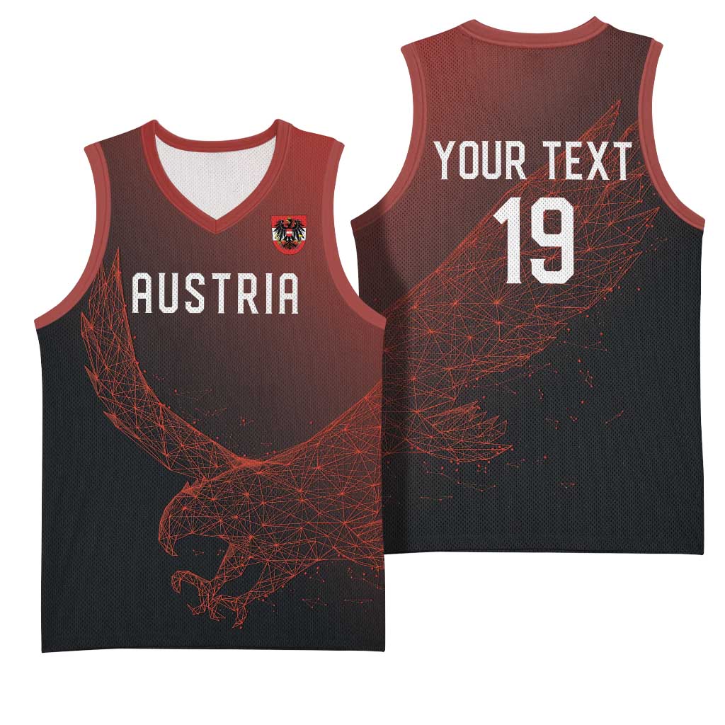 Custom World Football 2026 Austria Basketball Jersey Das Team Go Champions Red Version