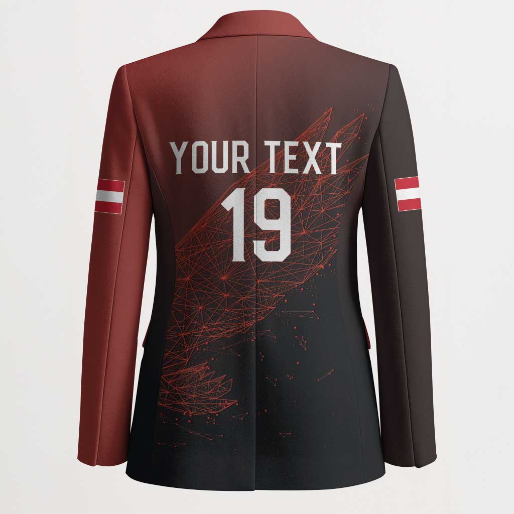 Custom World Football 2026 Austria Blazer Das Team Go Champions Red Version