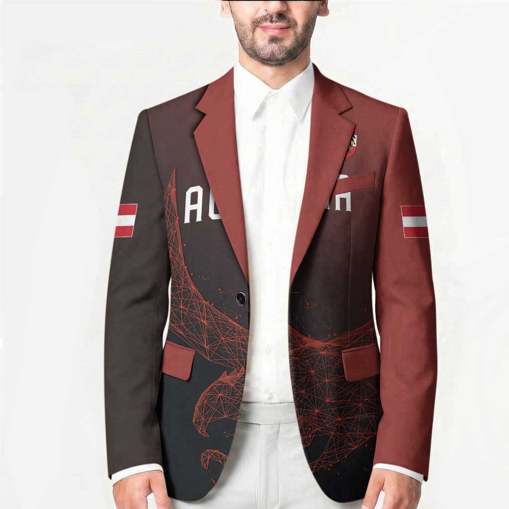 Custom World Football 2026 Austria Blazer Das Team Go Champions Red Version