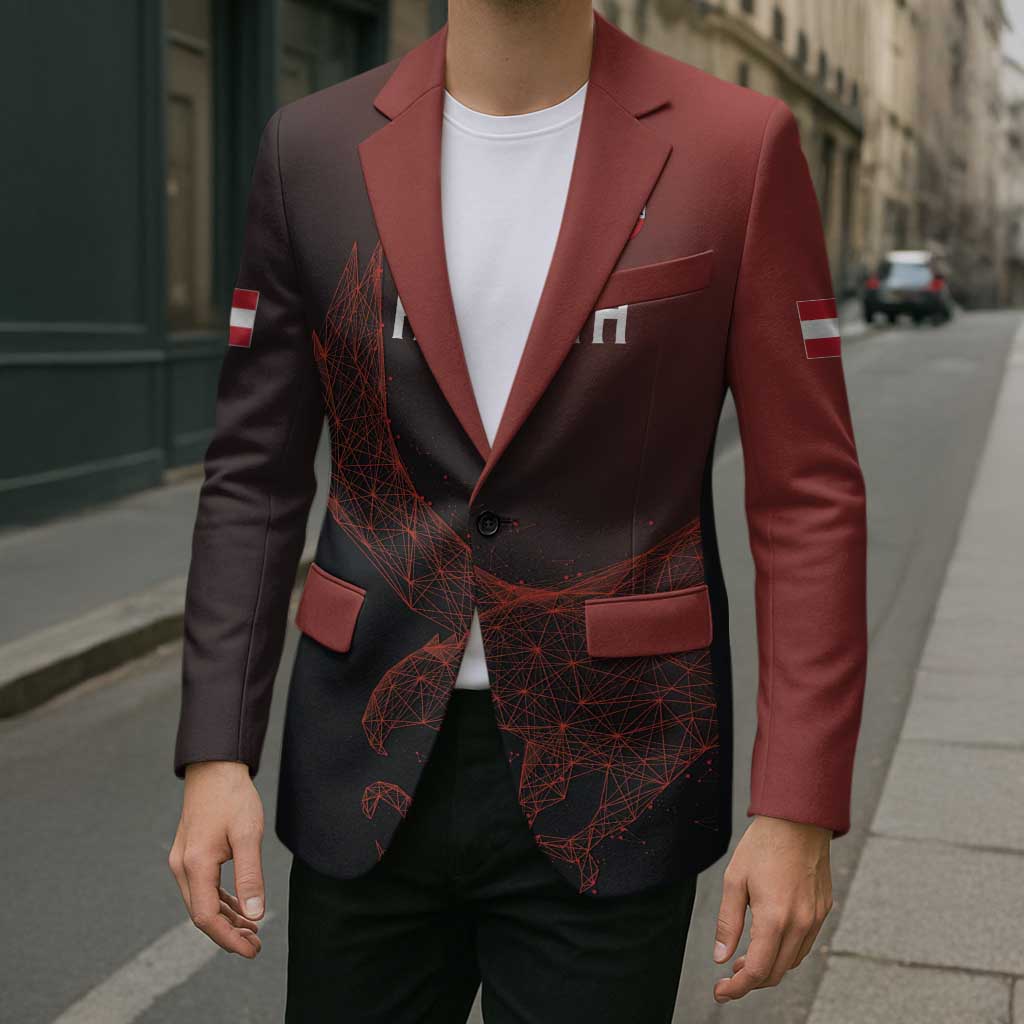 Custom World Football 2026 Austria Blazer Das Team Go Champions Red Version