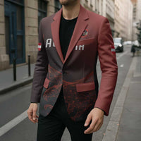 Custom World Football 2026 Austria Blazer Das Team Go Champions Red Version