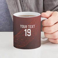 Custom World Football 2026 Austria Ceramic Mug Das Team Go Champions Red Version