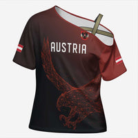 Custom World Football 2026 Austria Cross Shoulder Shirt Das Team Go Champions Red Version