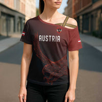 Custom World Football 2026 Austria Cross Shoulder Shirt Das Team Go Champions Red Version