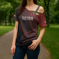Custom World Football 2026 Austria Cross Shoulder Shirt Das Team Go Champions Red Version