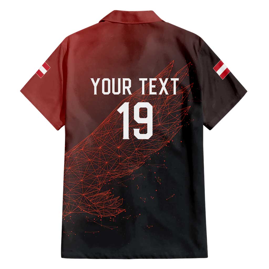 Custom World Football 2026 Austria Hawaiian Shirt Das Team Go Champions Red Version