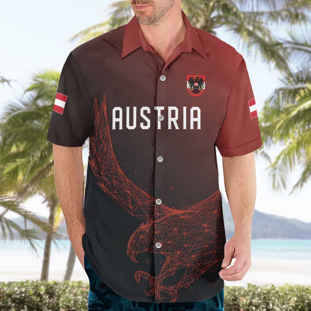 Custom World Football 2026 Austria Hawaiian Shirt Das Team Go Champions Red Version