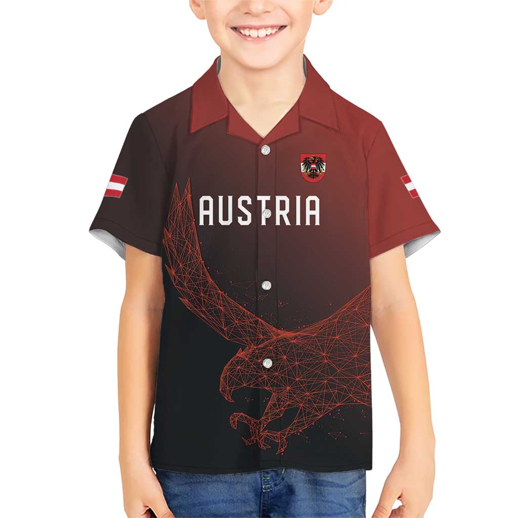 Custom World Football 2026 Austria Hawaiian Shirt Das Team Go Champions Red Version