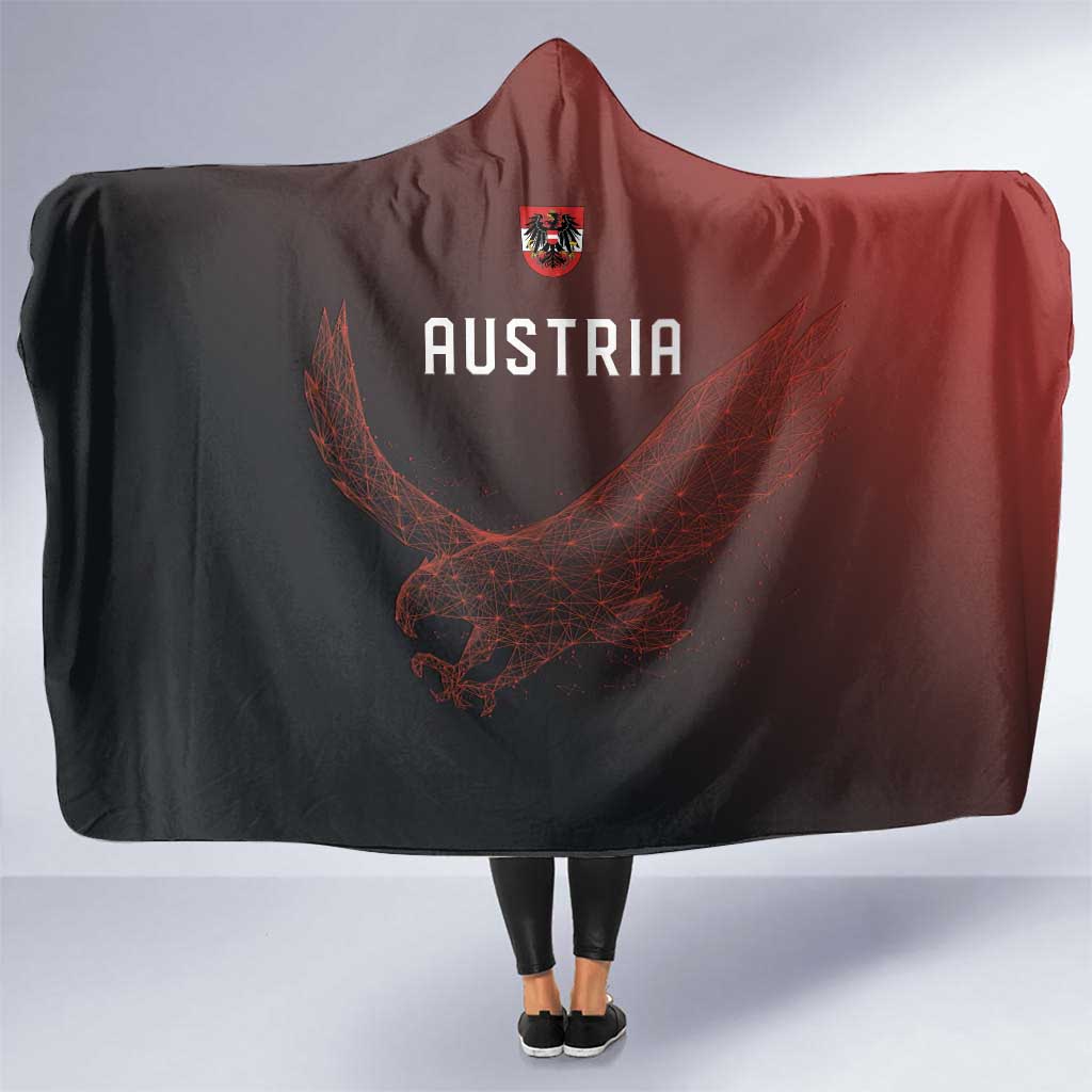 World Football 2026 Austria Hooded Blanket Das Team Go Champions Red Version