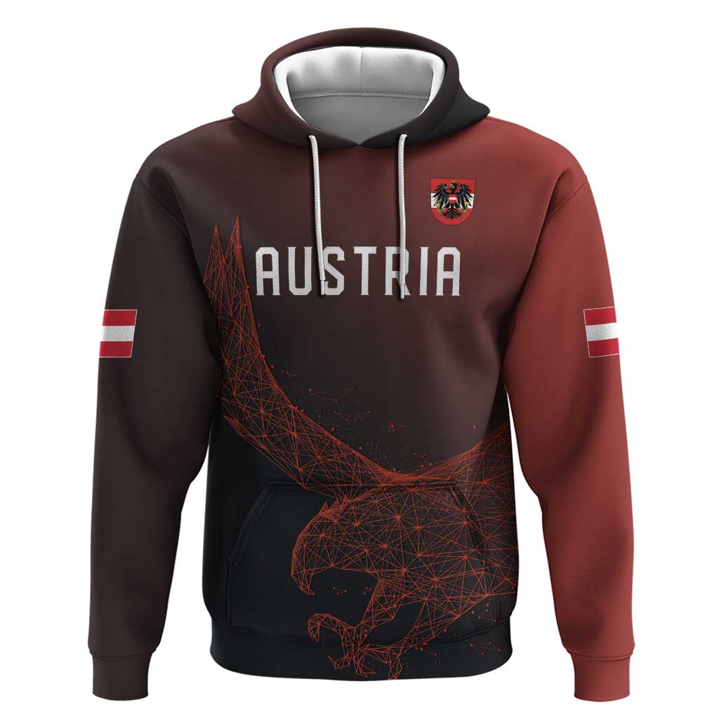 Custom World Football 2026 Austria Hoodie Das Team Go Champions Red Version