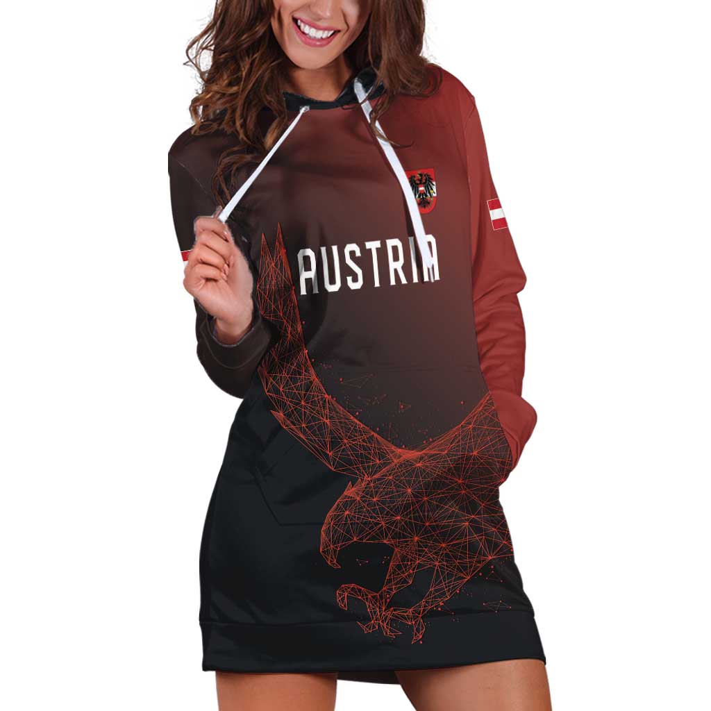 Custom World Football 2026 Austria Hoodie Dress Das Team Go Champions Red Version