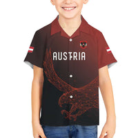 Custom World Football 2026 Austria Kid Hawaiian Shirt Das Team Go Champions Red Version