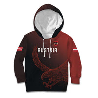 Custom World Football 2026 Austria Kid Hoodie Das Team Go Champions Red Version