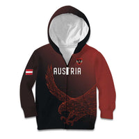 Custom World Football 2026 Austria Kid Hoodie Das Team Go Champions Red Version