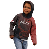 Custom World Football 2026 Austria Kid Hoodie Das Team Go Champions Red Version