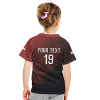 Custom World Football 2026 Austria Kid T Shirt Das Team Go Champions Red Version