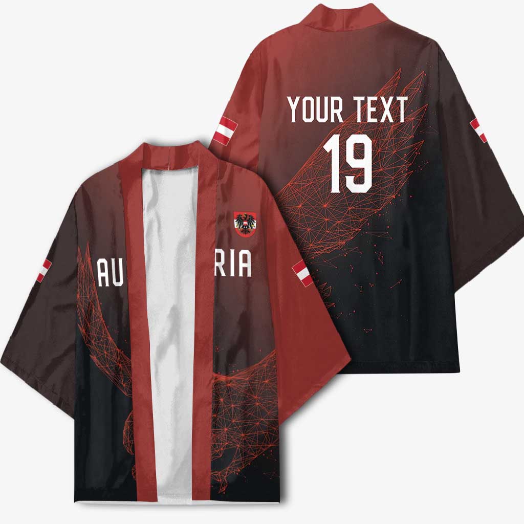 Custom World Football 2026 Austria Kimono Das Team Go Champions Red Version