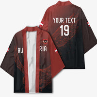 Custom World Football 2026 Austria Kimono Das Team Go Champions Red Version