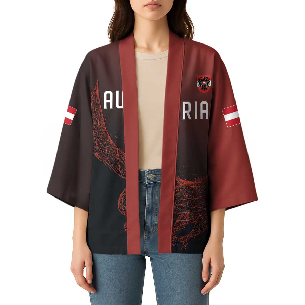 Custom World Football 2026 Austria Kimono Das Team Go Champions Red Version
