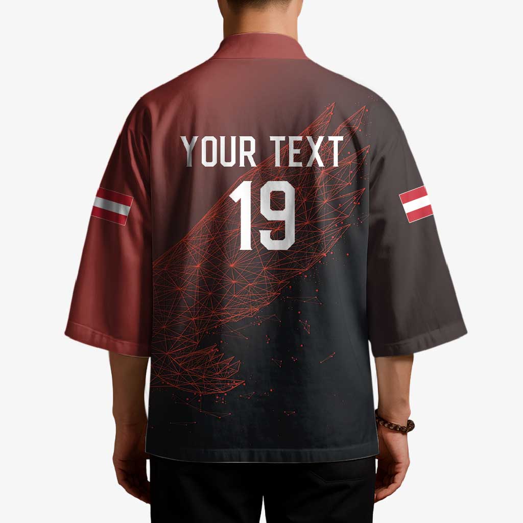Custom World Football 2026 Austria Kimono Das Team Go Champions Red Version