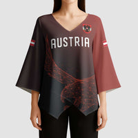 Custom World Football 2026 Austria Kimono Sleeve Blouse Das Team Go Champions Red Version