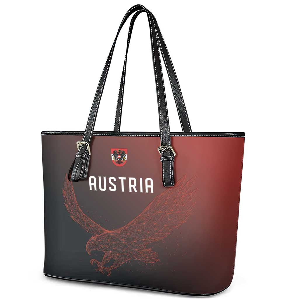 World Football 2026 Austria Leather Tote Bag Das Team Go Champions Red Version