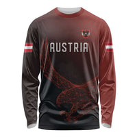 Custom World Football 2026 Austria Long Sleeve Shirt Das Team Go Champions Red Version