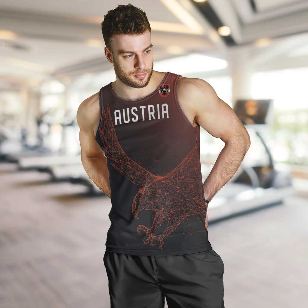Custom World Football 2026 Austria Men Tank Top Das Team Go Champions Red Version