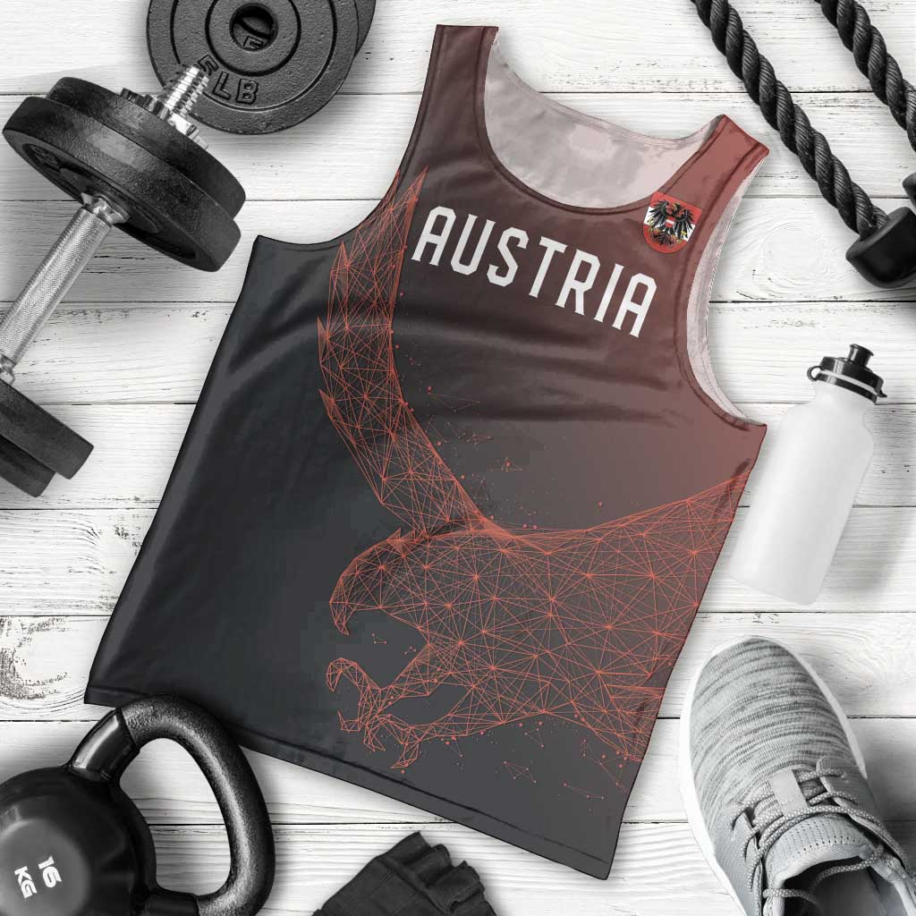 Custom World Football 2026 Austria Men Tank Top Das Team Go Champions Red Version
