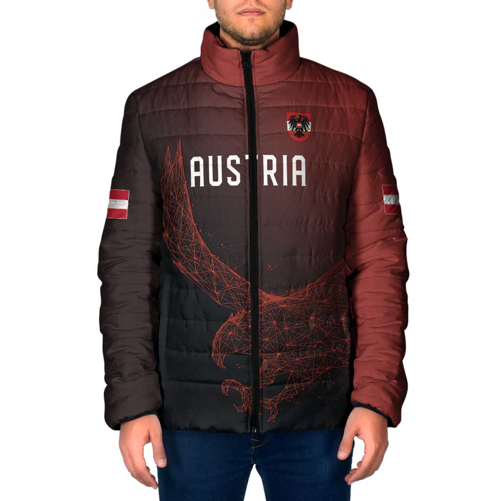 Custom World Football 2026 Austria Padded Jacket Das Team Go Champions Red Version