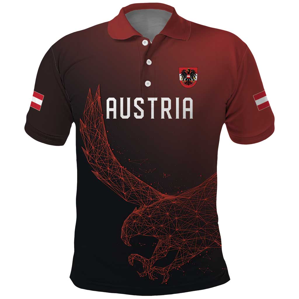 Custom World Football 2026 Austria Polo Shirt Das Team Go Champions Red Version