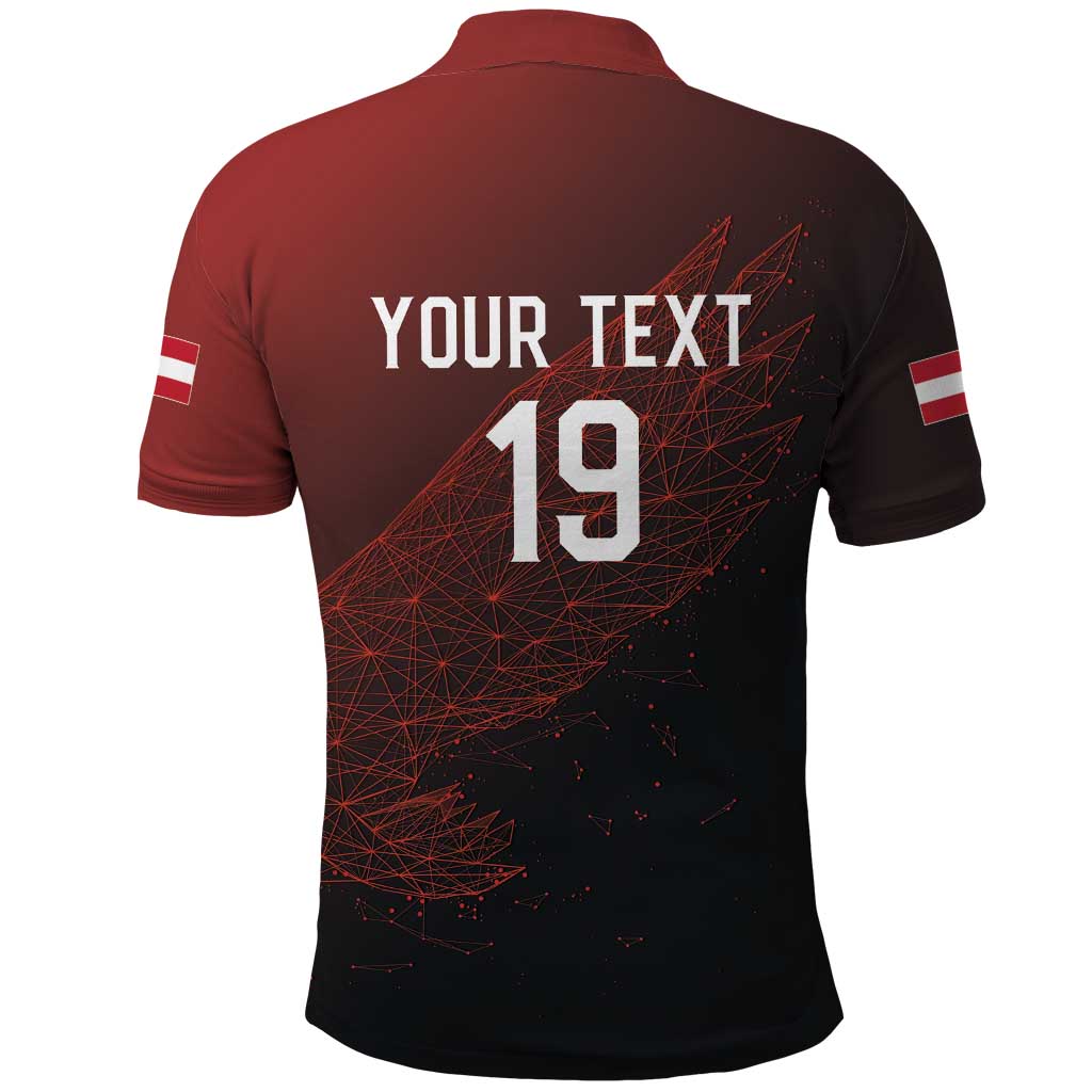 Custom World Football 2026 Austria Polo Shirt Das Team Go Champions Red Version