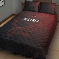World Football 2026 Austria Quilt Bed Set Das Team Go Champions Red Version