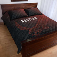 World Football 2026 Austria Quilt Bed Set Das Team Go Champions Red Version