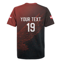 Custom World Football 2026 Austria Rugby Jersey Das Team Go Champions Red Version