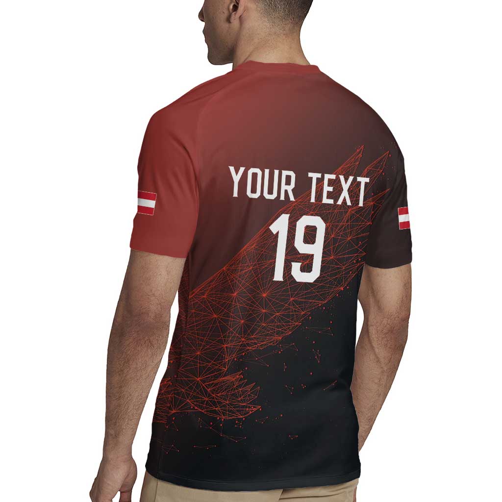 Custom World Football 2026 Austria Rugby Jersey Das Team Go Champions Red Version