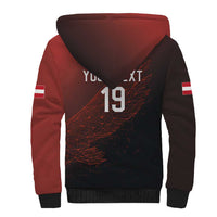 Custom World Football 2026 Austria Sherpa Hoodie Das Team Go Champions Red Version