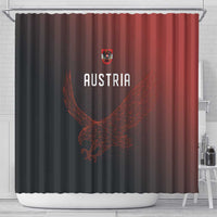 World Football 2026 Austria Shower Curtain Das Team Go Champions Red Version