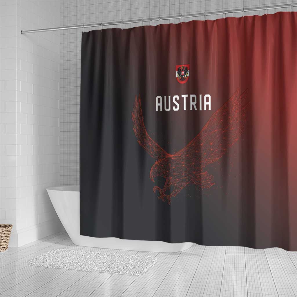 World Football 2026 Austria Shower Curtain Das Team Go Champions Red Version