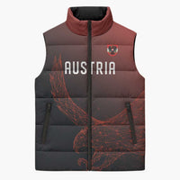 Custom World Football 2026 Austria Sleeveless Puffer Jacket Das Team Go Champions Red Version