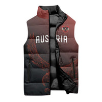Custom World Football 2026 Austria Sleeveless Puffer Jacket Das Team Go Champions Red Version