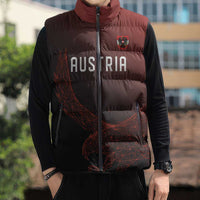 Custom World Football 2026 Austria Sleeveless Puffer Jacket Das Team Go Champions Red Version