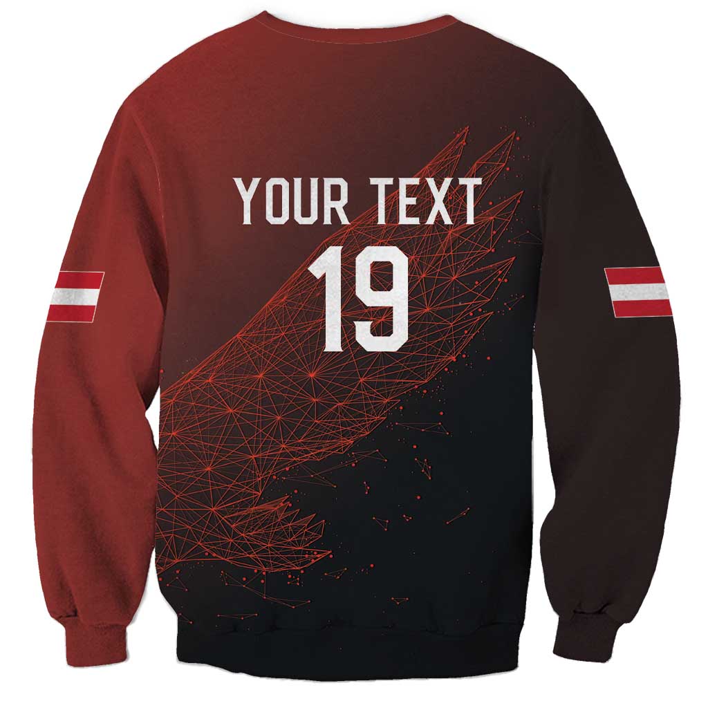 Custom World Football 2026 Austria Sweatshirt Das Team Go Champions Red Version