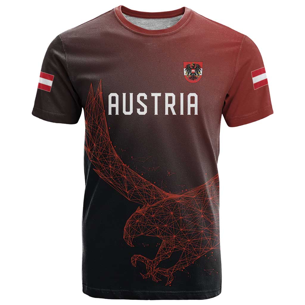 Custom World Football 2026 Austria T Shirt Das Team Go Champions Red Version